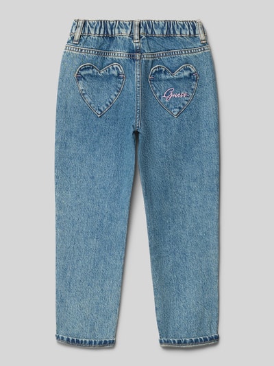 Guess Mom fit jeans met steekzakken Blauw - 3