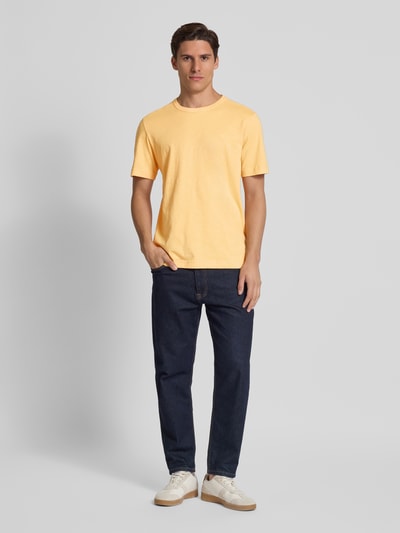 Tom Tailor Regular Fit T-Shirt aus reiner Baumwolle Apricot 1