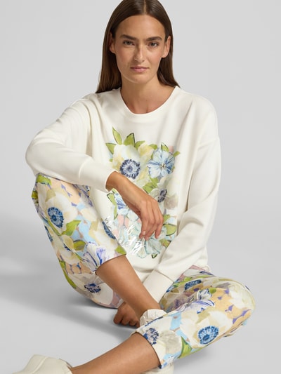 Christian Berg Woman sweatshirt met tunnelkoord Offwhite - 3