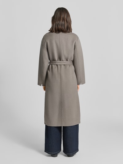 OAKWOOD Mantel aus Lanawoll-Mix mit Bindegürtel Modell 'ALLEGORIA' Dunkelgrau 5