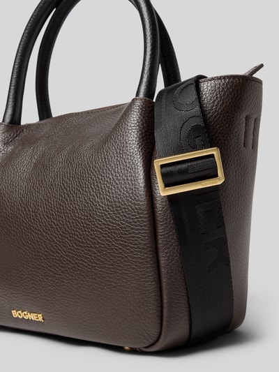 BOGNER Handtas van echt leer, model 'Raja' Donkerbruin - 3