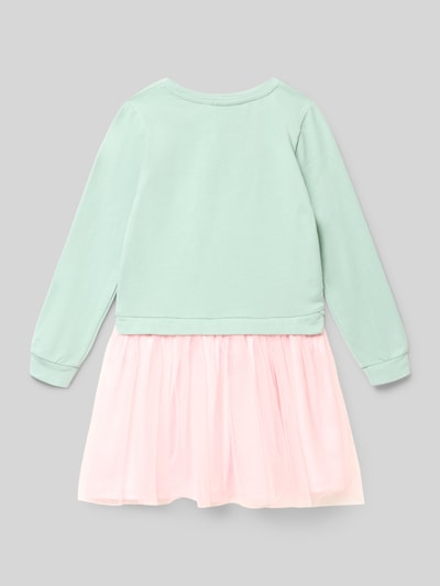 DANAMADE Regular Fit Kleid mit Motiv-Stitching Modell 'Linnea' Mint 3