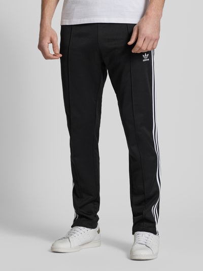 adidas Originals Slim Fit Sweatpants mit Label-Stitching Modell 'BECKENBAUER' Black 4