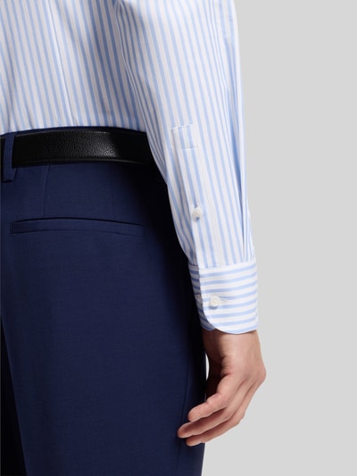 BOSS Slim Fit Businesshemd aus Baumwoll-Mix Modell 'HANK-SP' Blau 6