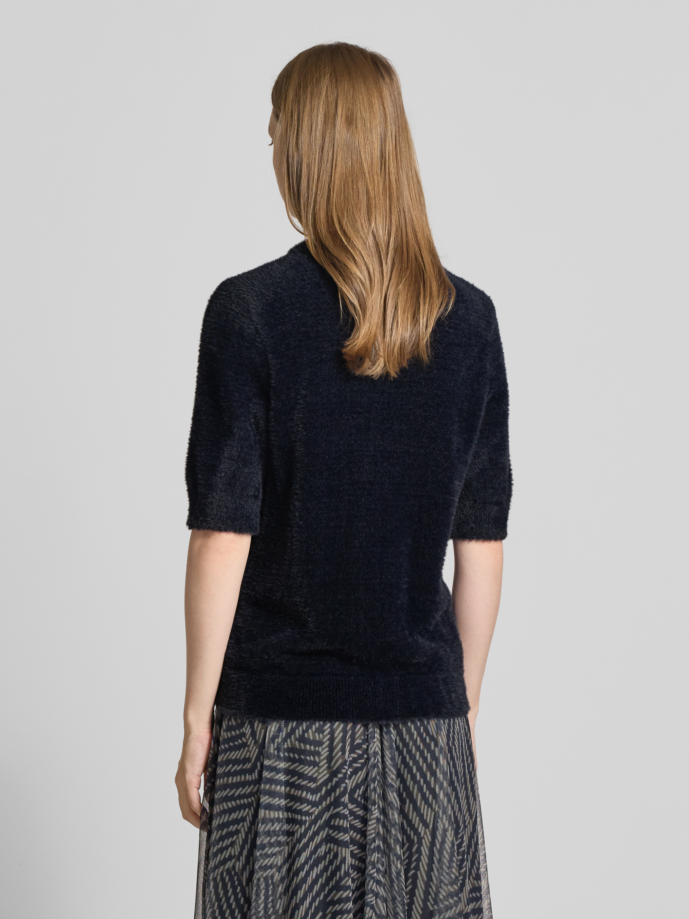 More & More Strickshirt mit Rundhalsausschnitt Marine 5