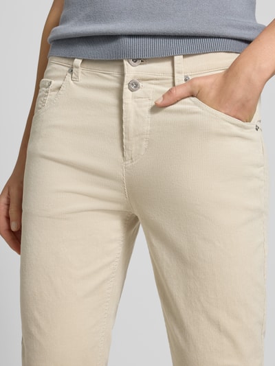 Marc O'Polo Spodnie z drobnego sztruksu o kroju boyfriend fit z mieszanki bawełny Złamany biały 3