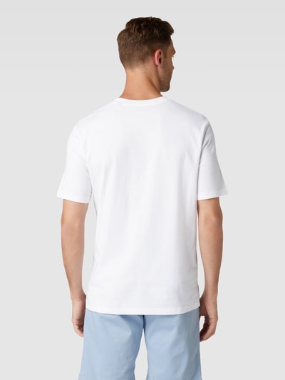 Marc O'Polo T-Shirt mit Label-Print Weiss 5