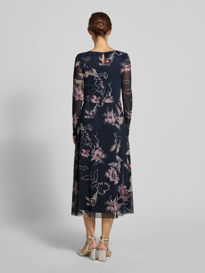 Tom Tailor Tailliertes Freizeitkleid aus Mesh Marine 5