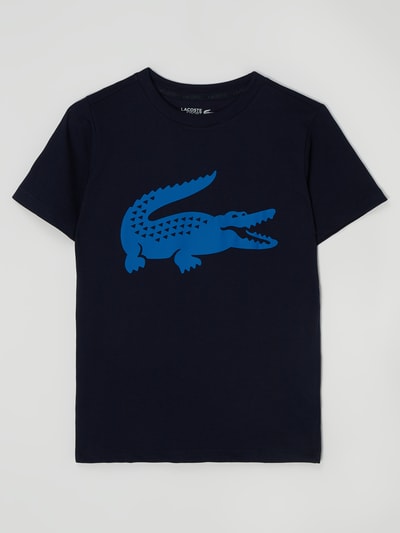 Lacoste T-shirt met logo Marineblauw - 1