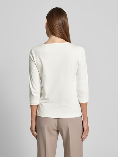 Christian Berg Woman T-Shirt mit Ziersteinbesatz und 3/4-Arm Offwhite 5
