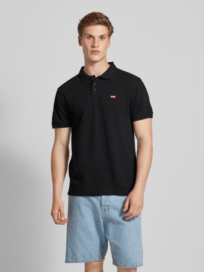 Levi's® Poloshirt met labelstitching Zwart - 4