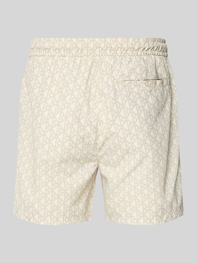 Calvin Klein Underwear regular fit zwembroek met tunnelkoord Beige - 3