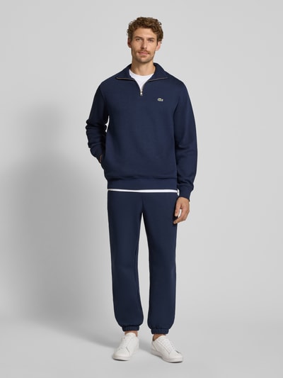 Lacoste Regular Fit Troyer aus reiner Baumwolle Marine 1