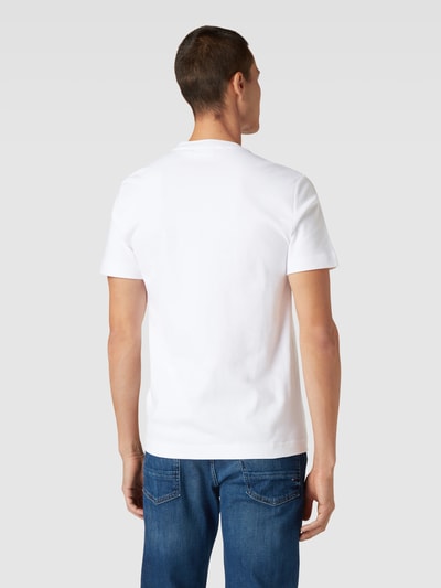 CK Calvin Klein T-shirt z detalem z logo Biały 5