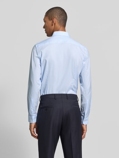 Jake*s Slim Fit Businesshemd aus reiner Baumwolle Bleu 5