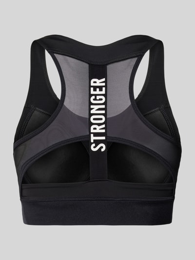 Stronger Sportbeha met racerback, model 'Bounce' Zwart - 3