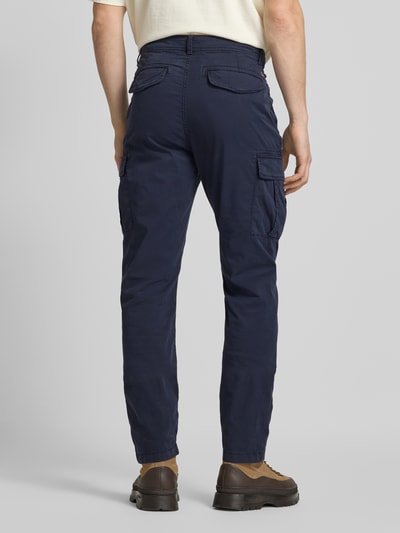 Napapijri Tapered fit cargobroek met steekzakken, model 'YASUNI SUM' Marineblauw - 5