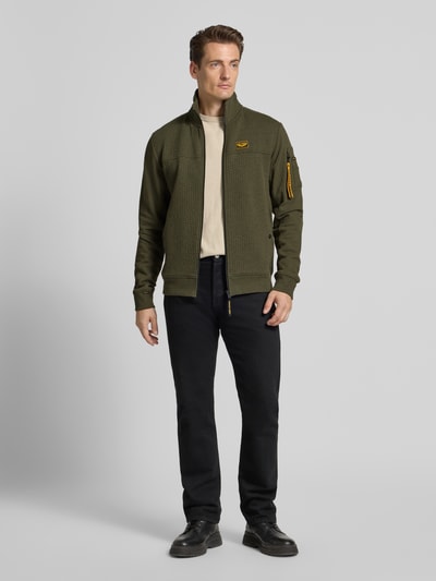 PME Legend Sweatjacke mit Reißverschluss Oliv 1