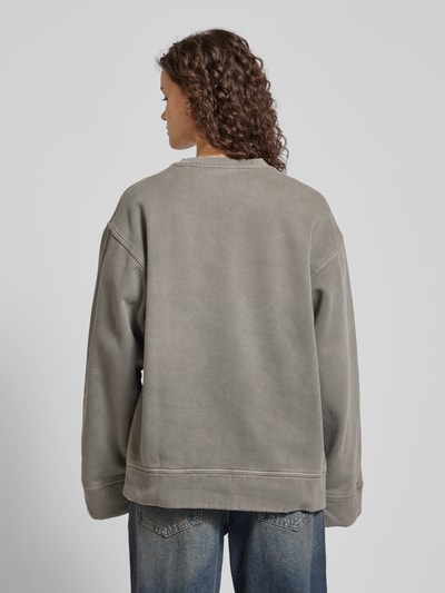 WEEKDAY Oversized sweatshirt met extra brede schouders Taupe - 5