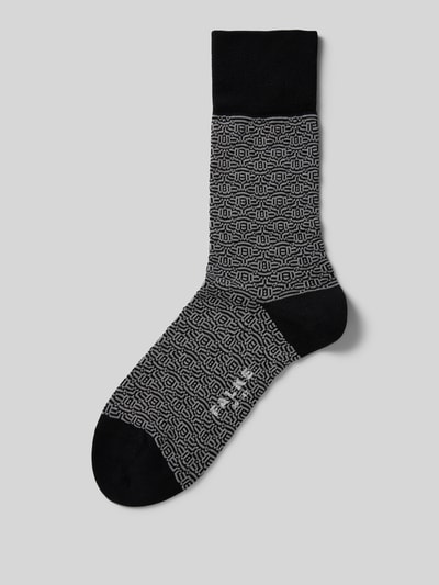 Falke Socken mit Label-Stitching Black 1