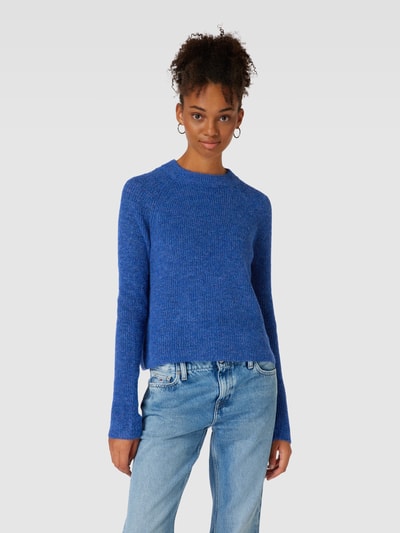 Pieces Sweter z dzianiny z raglanowymi rękawami model ‘ELLEN’ Królewski niebieski 4