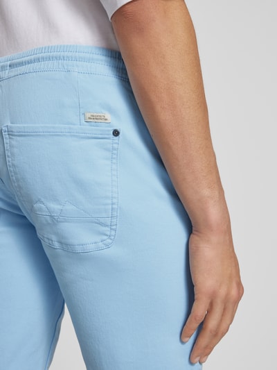 Blend Korte slim fit broek met tunnelkoord, model 'BLIZZARD' Lichtblauw - 3