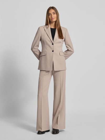 HUGO Wide Leg Stoffhose mit Viskoseanteil Modell 'HASMINA' Sand 1