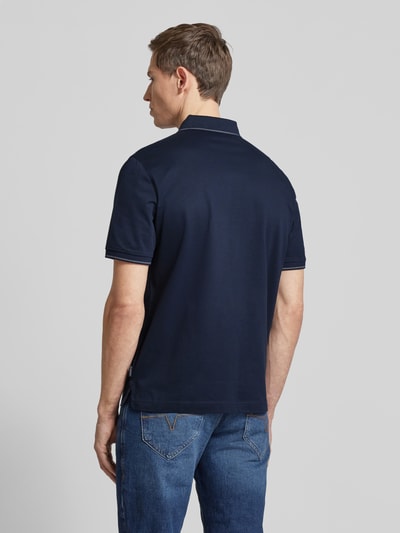 bugatti Poloshirt met labeldetail Marineblauw - 5