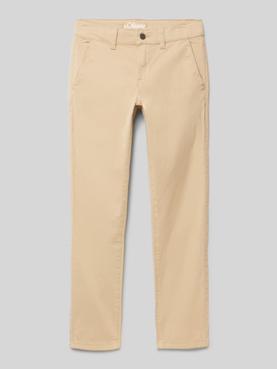 s.Oliver RED LABEL Regular Fit Chino mit Weitenregulierung innen Beige 1