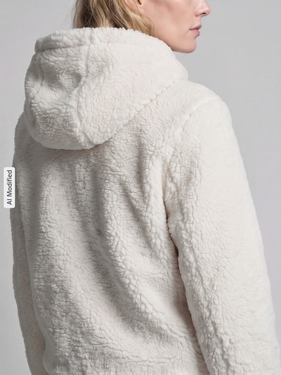 VERO MODA Teddyjacke mit Kapuze Offwhite 3