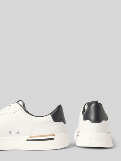 BOSS Lage sneakers van echt runderleer, model 'CLINT' Wit - 2