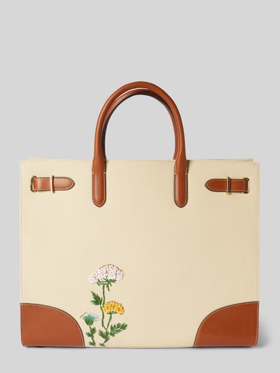 Lauren Ralph Lauren Handtasche mit floralem Print Modell 'DEVYN' Ecru 5