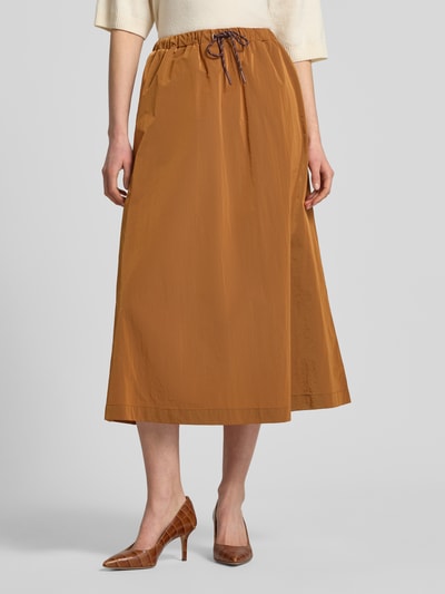 Rich & Royal Maxirock mit elastischem Bund Cognac 4