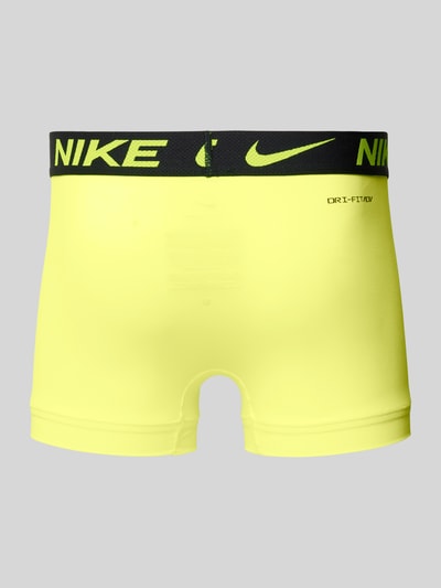 Nike Trunks mit elastischem Logo-Bund im 3er-Pack Neon Gelb 3