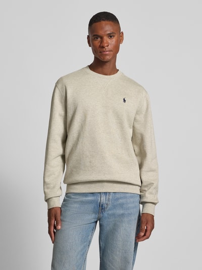 Polo Ralph Lauren Sweatshirt met labelstitching Lichtgrijs - 4