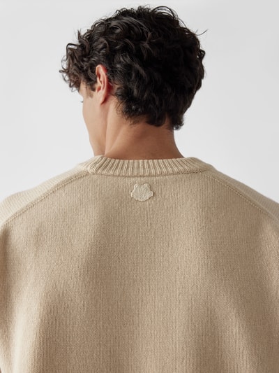 Kenzo Pullover mit Logo-Stitching Sand 3