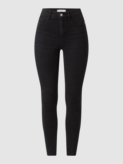 Gina Tricot Jeansy o kroju skinny fit z dodatkiem streczu model ‘Molly’ Antracytowy 2