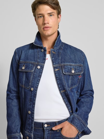 Diesel Jeansjacke mit Knopfleiste Jeansblau 3