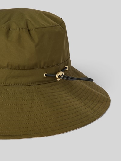 Barbour Bucket Hat mit Tunnelzug Modell 'Darla' Oliv 2