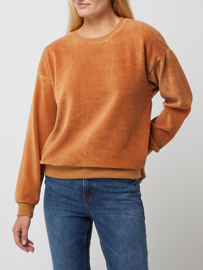 Brixton Sweatshirt aus Baumwollmischung Modell 'Dazed' Orange 4