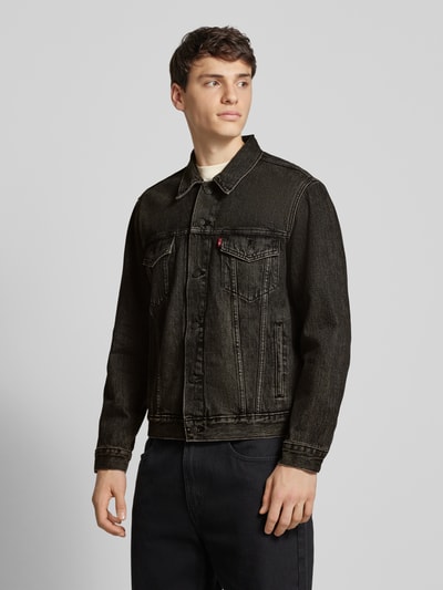 Levi's® Jeansjack met borstzakken Zwart - 4