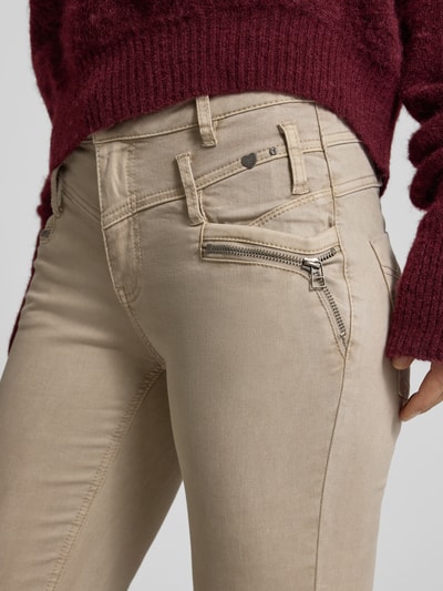 Buena Vista Skinny Fit Jeans mit Gesäßtaschen Beige 3
