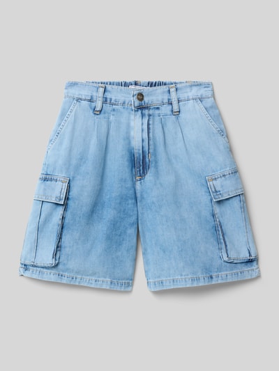 Blue Effect Szorty jeansowe o kroju regular fit z kieszeniami cargo Jasnoniebieski 1