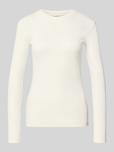 Marc O'Polo Slim Fit Langarmshirt aus Baumwoll-Mix Weiss 2