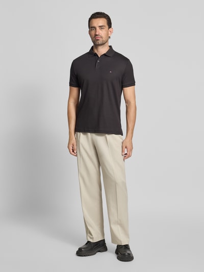 Tommy Hilfiger Regular Fit Poloshirt mit Logo-Stitching Black 1