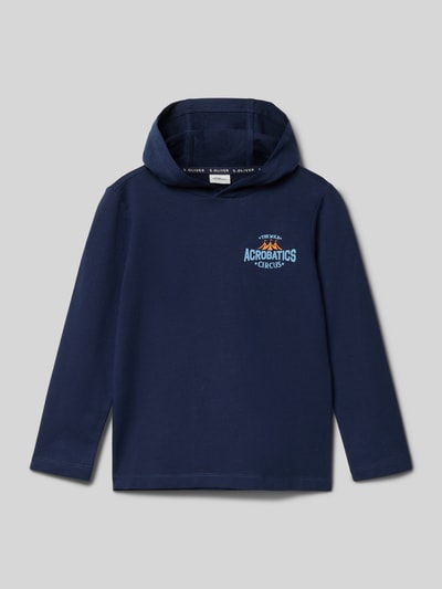 s.Oliver RED LABEL Regular Fit Sweatshirt aus Baumwoll-Mix Marine 1