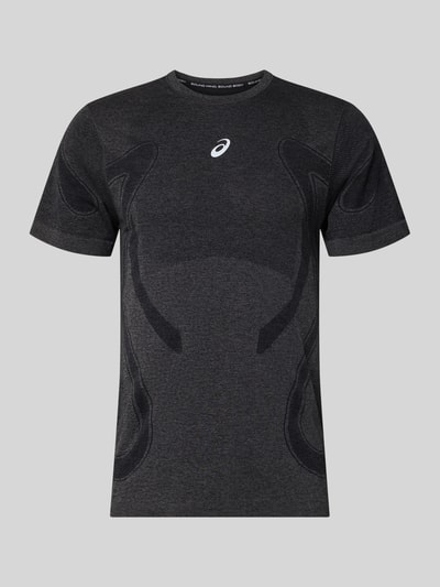 ASICS krój slim fit RUNNING t-shirt model 'ROAD' Czarny 1