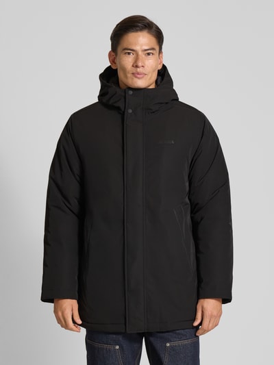 Les Deux Jack met opstaande kraag, model 'Darius' Zwart - 4