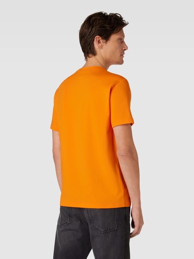 EA7 Emporio Armani T-shirt met labelprint Oranje - 5