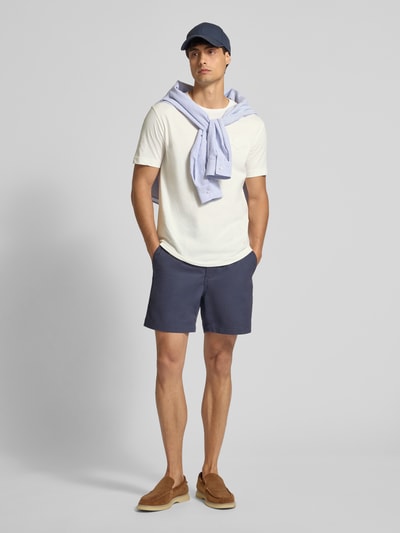 Gant Regular Fit T-Shirt mit Label-Stitching und Rundhalsausschnitt Offwhite 1